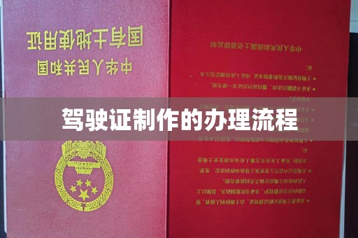 南充驾驶证制作的办理流程
